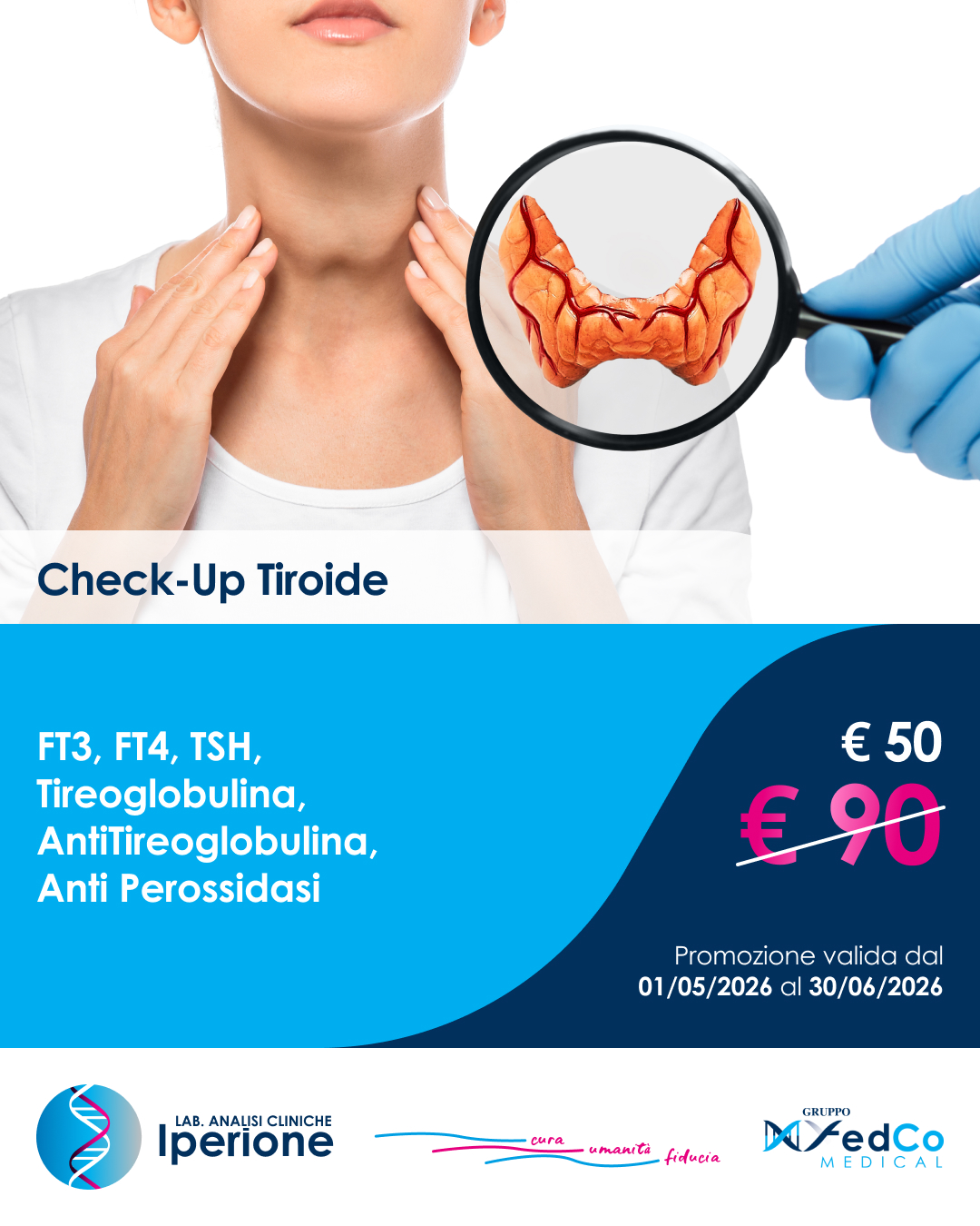 Check-Up Tiroide a soli 50€